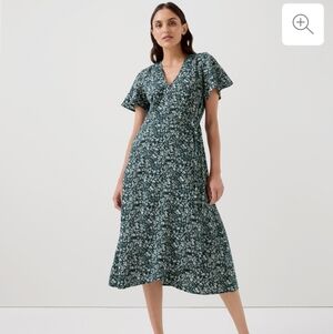 NWT! Pact Cafe Crepe Wrap Dress